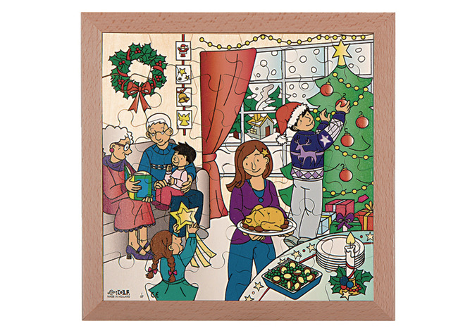 Puzzel - themapuzzel - Rolf Connect - Kerst - 36 stukjes - met app - augmented reality - hout - per stuk