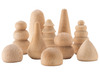 Open-ended - Ocamora - vormen - naturel - hout - set van 10 assorti