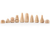 Open-ended - Ocamora - vormen - naturel - hout - set van 10 assorti