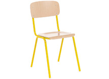 STOEL - TAU - CLASSIC - VASTE ZITHOOGTE - GEKLEURD