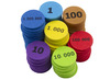 Rekenschijfjes - Learning Resources European Place Value Disks - genummerd - foam - per set