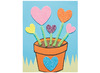Foam - stickers - hartjes in pastelkleuren - set van 200 assorti