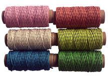 Draad - macramé - koord - naturel - set van 6 assorti