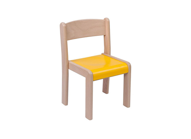 CHAISE AVEC ASSISE EN PLASTIQUE RESISTANTE AUX RAYURES