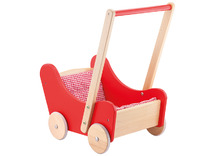 Poppen - poppenwagen - buggy - hout - per stuk