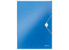 Mappen - opbergmap - Leitz Wow - A4 - kunststof - blauw - opaak - met 3 kleppen - per stuk
