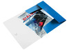 Mappen - opbergmap - Leitz Wow - A4 - kunststof - blauw - opaak - met 3 kleppen - per stuk
