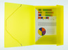 Mappen - elastomap - A4 - kunststof - transparant - geel - per stuk