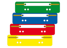 Snelhechters - archiefbinders - 2-gaats - kunststof - gekleurd - set van 100