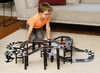Bouwset - Coblo Racetrack - zwarte racebaan - magnetisch - set van 70 assorti