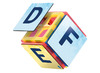 Bouwset - Coblo - hoofdletters - magnetisch - set van 60 assorti