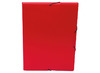 Mappen - elastobox - Viquel - A4 - rug 3 cm - kunststof - rood - opaak - per stuk