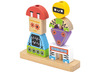 Bouwset - stapelblokken - Robot - set van 8