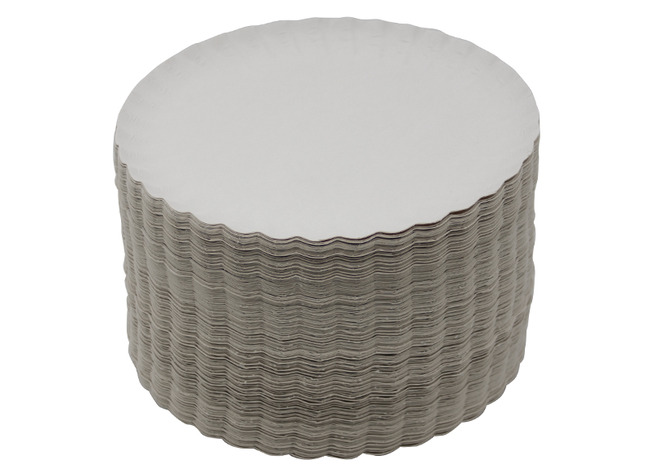 Borden - karton - budget - rond - 15 cm - set van 100