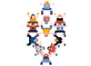 Bouwset - Viga - stapelblokken - Circus - set van 12
