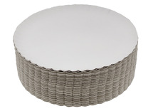 Borden - karton - budget - rond - 21 cm - set van 100