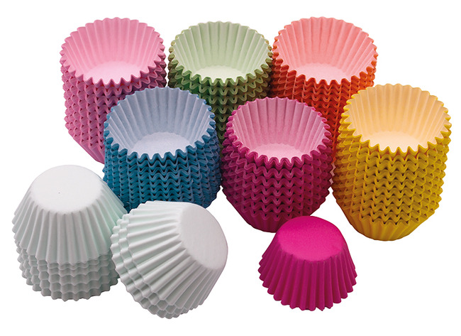 Cupcakevormpjes - diverse kleuren - klein - set van 1400 assorti