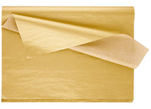 Knutselpapier - zijdepapier - 50 x 75 cm - goud - 8 vellen
