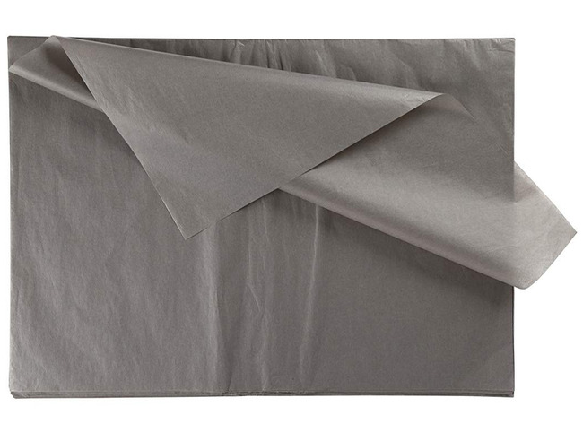 Knutselpapier - zijdepapier - 50 x 75 cm - zilver - 8 vellen