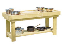 Werktafel - werkbank - 115 x 44 x 56 cm - hout - per stuk