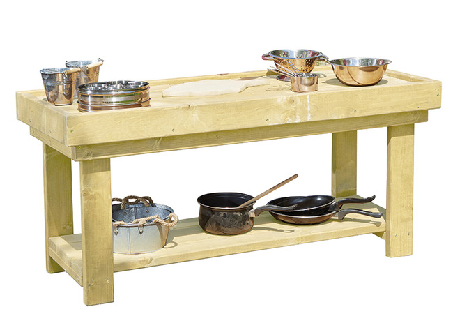 Werktafel - werkbank - 115 x 44 x 56 cm - hout - per stuk