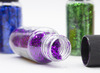 Decoratie - glitter - poeder - strooibus - verschillende kleuren - set van 8 assorti