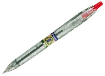 Pen - balpen - Pilot B2P Ecoball Begreen - intrekbaar - rood - per stuk