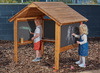 Krijtbord - huisje - 150 x 120 x 140 cm - hout - per stuk