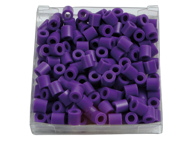 Kralen - strijkkralen - NABBI - midi - paars - set van 1100