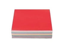 Knutselpapier - glanspapier - vouwbladen - 15 x 15 cm - verschillende kleuren - set van 500