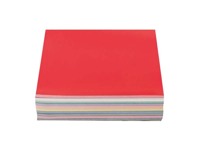 Papier glacé - carrés de pliage - 15x15 cm - set/500