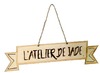 Hangers - ophangbare banner - hout - per stuk