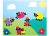 Stickers - schapen - vilt - decoratie - set van 100 assorti