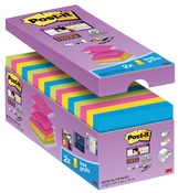 Memoblaadjes - Post-it Super Sticky Z-Notes - zelfklevend - gekleurd - 76 x 76 mm - per set