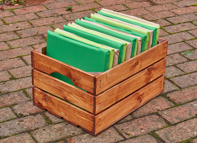 Zitmatten - indoor en outdoor - waterproof - met opbergkist - per set
