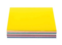 Knutselpapier - glanspapier - vouwbladen - 20 x 20 cm - verschillende kleuren - set van 500