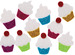 Cupcakes - glitter