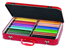 Potloden - kleurpotloden - Faber-Castell Grip - driehoekig - koffer - voordeelpakket - set van 300 assorti
