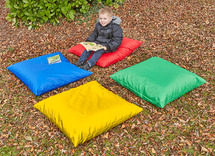 Kussens - indoor en outdoor - XL - 75 x 75 cm - waterproof - set van 4 assorti