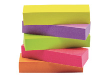 Memoblaadjes - Post-it Notes Markers - zelfklevend - gekleurd - 15 x 50 mm - blok van 500 vellen