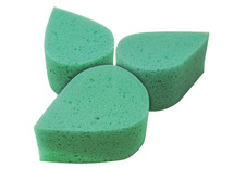 Schmink - sponzen - MiKimFX High Density Spons - schminkspons - druppelvorm - groen - synthetisch - afwasbaar - 6 x 3 cm - set van 10