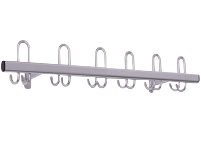 Garderobe - Kapstok - Metaal - 1 M - grijs - per stuk