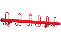 Garderobe - Kapstok - Metaal - 1 M - rood - per stuk