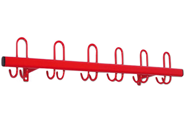 Garderobe - Kapstok - Metaal - 1 M - rood - per stuk