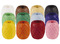 Koord - raffia - gekleurd - set - set van 12 assorti