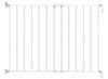 Veiligheidshekken - noma - schroefhek metaal - wit - per stuk