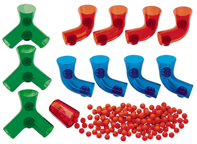 Constructie - verticaal - knikkerbaan - magnetische onderdelen voor EG5651 - per set