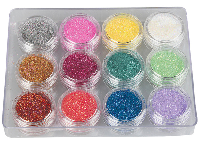 Maquillage - paillettes - diamantine - Magic Dust - set de 12 x 2 g
