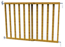 Veiligheidshekken - noma - schroefhek hout - -zwart - natuur - per stuk