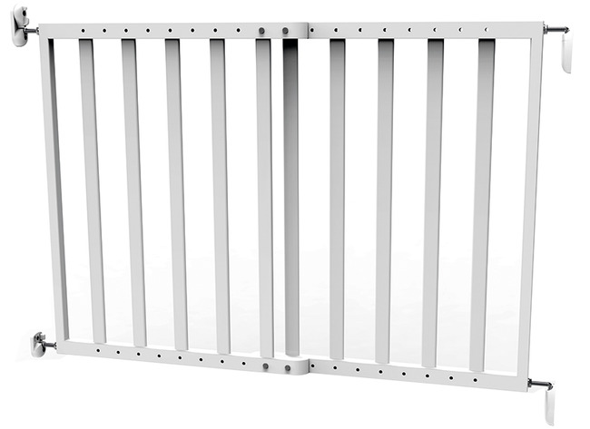 Veiligheidshekken - noma - schroefhek hout - -zwart - wit - per stuk